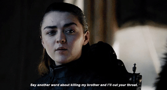 GoT 8.6 Arya cut throat